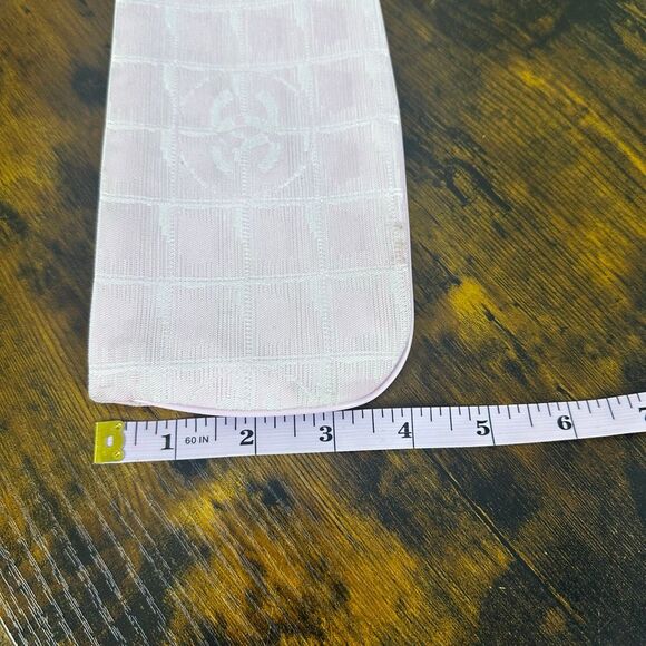 Chanel CC Travel Line Accessory Pouch Bag Cosmetics Credit Cards - Picture 16 of 16